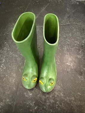 Vintage Children’s Wellipets frog rain boots EU27 US9